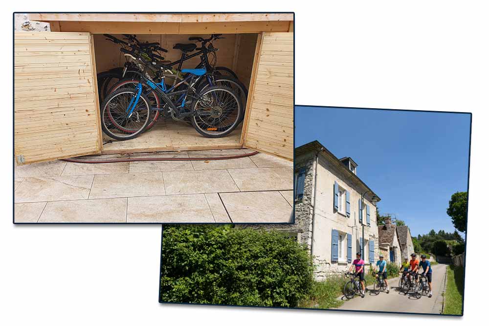 Abris à vélo disponible